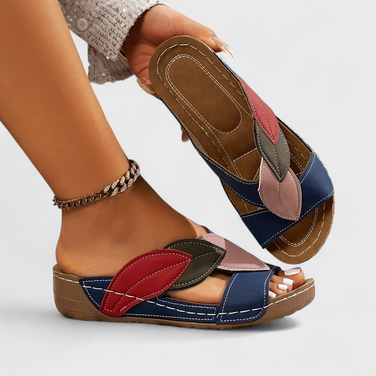 Milou™ | Slip-on sandalen van soepel leer