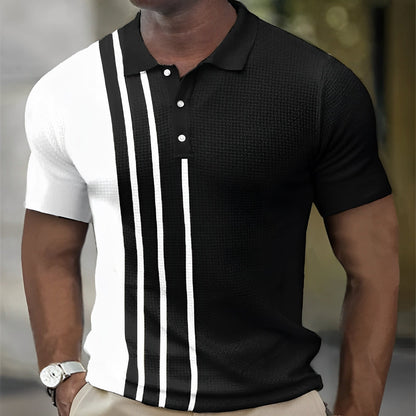 Robin™ | Heren poloshirt met strepen