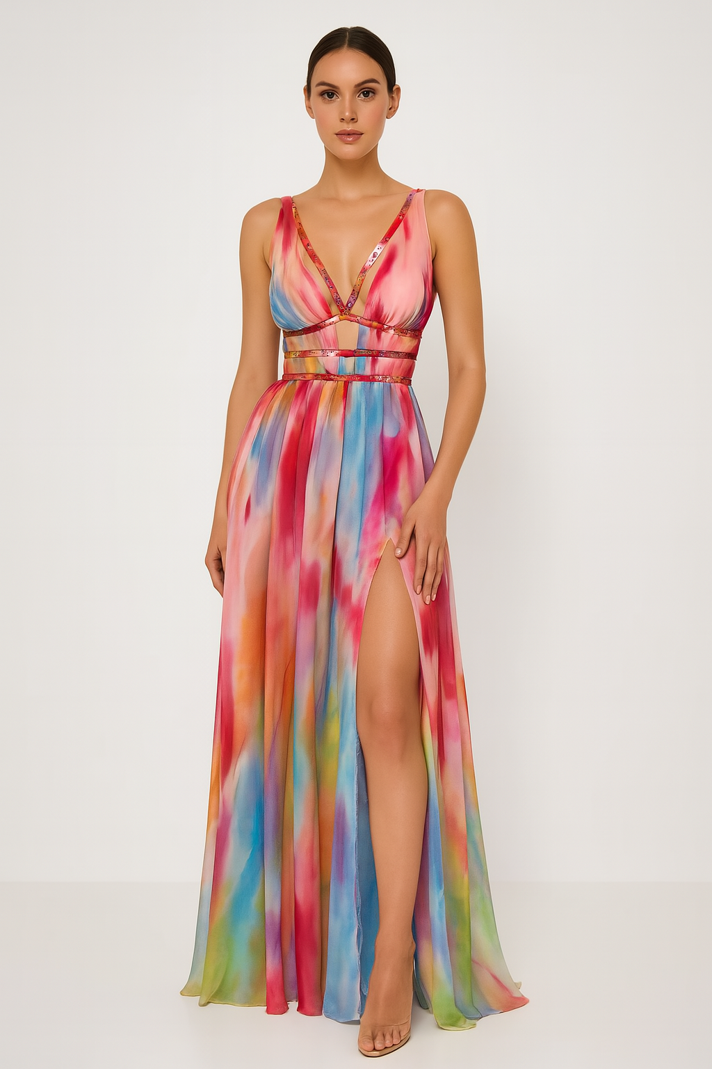 Victoria™ | Kleurrijke maxi jurk