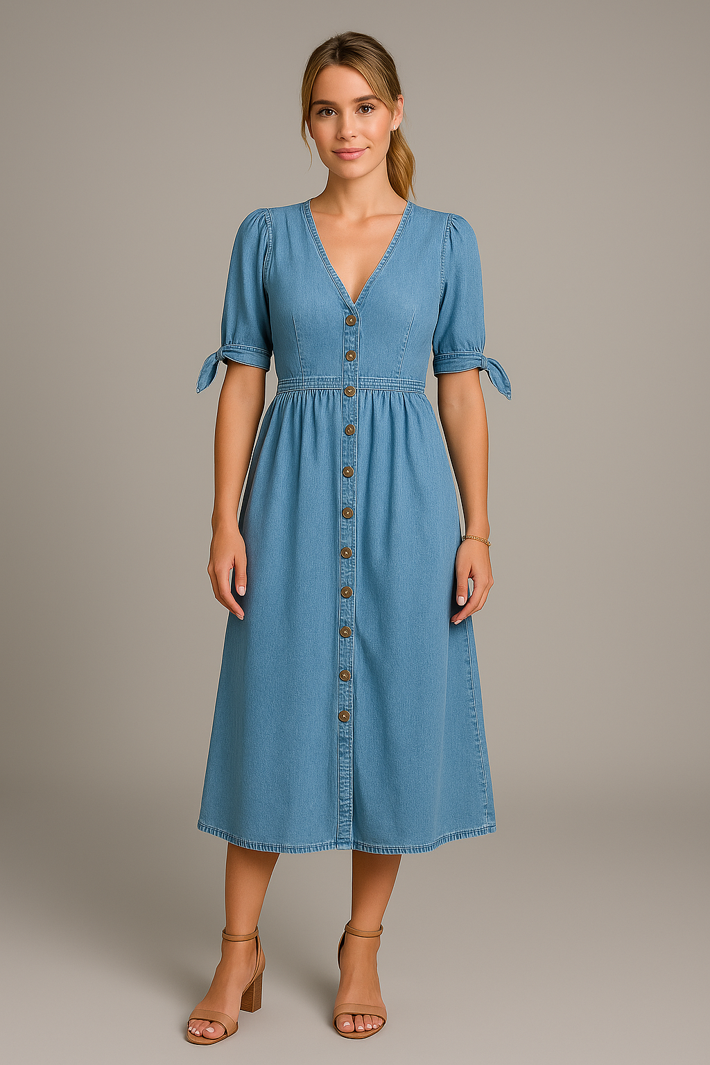 Ivy™ | Elegante midi zomerjurk