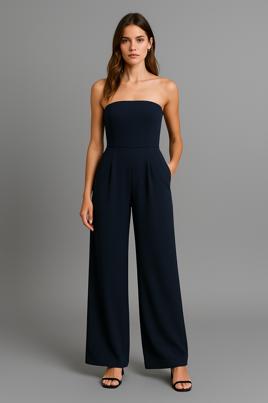 Camille™ | Elegante strapless jumpsuit